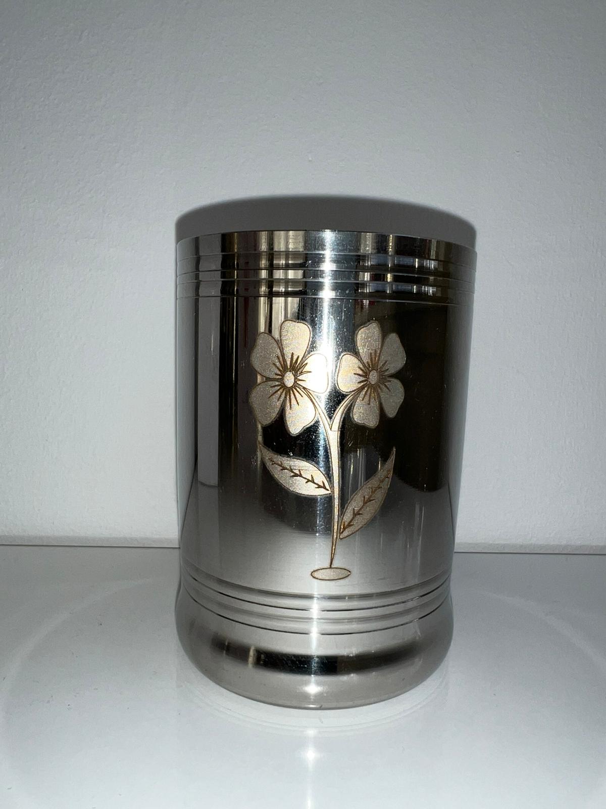 Stainless Steel Glas (bewerkt)