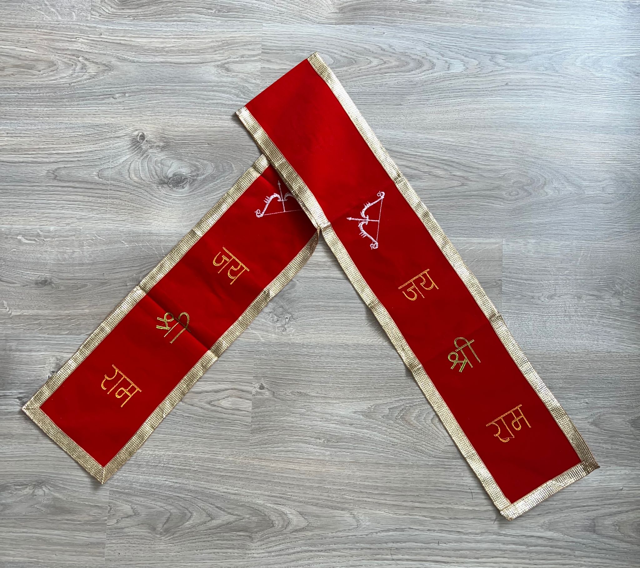 Jay Shri Raam Sjaal (Rood & Geel)